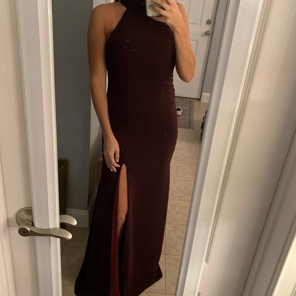 Custom crepe gown